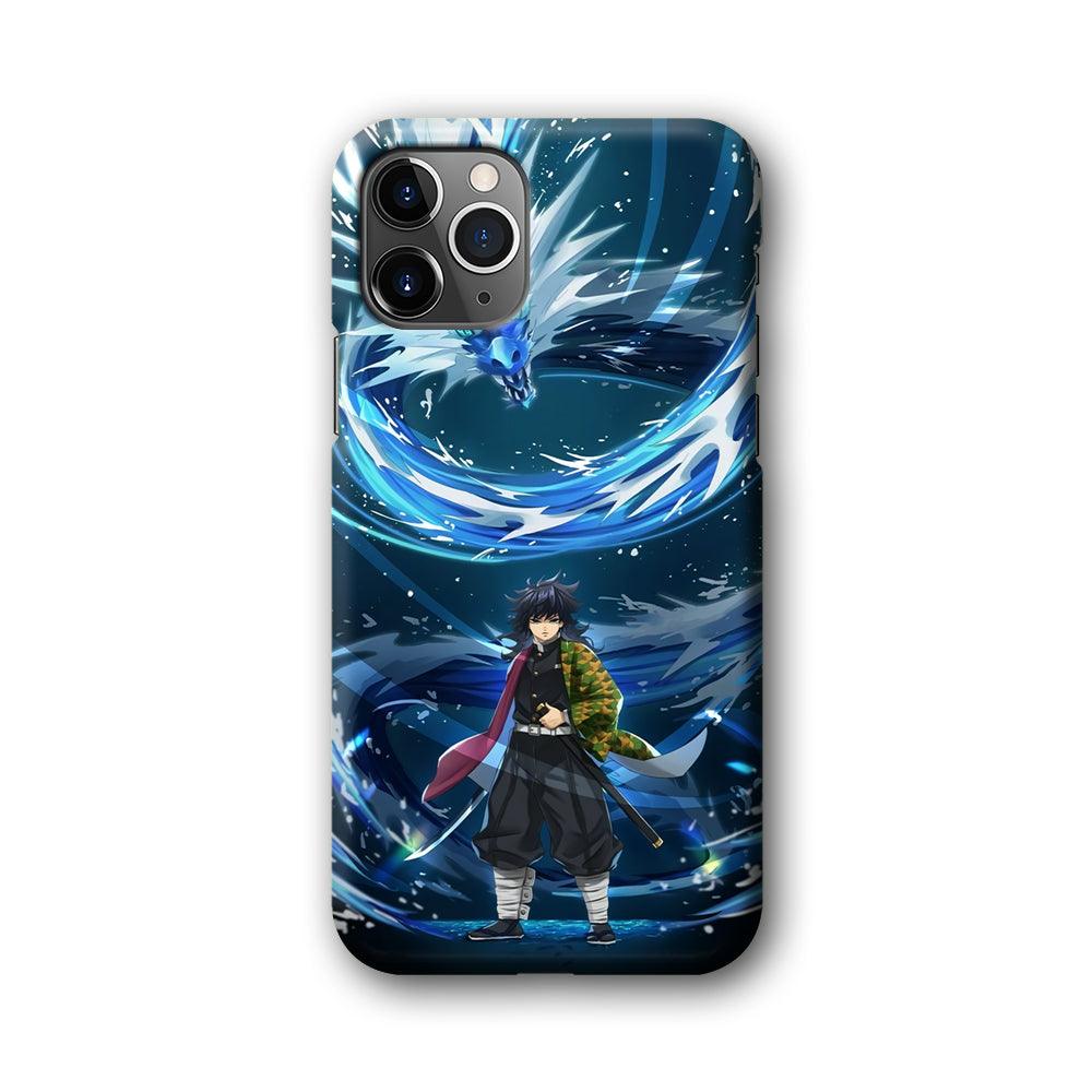 Demon Slayer Giyuu Dragon of Water iPhone 11 Pro Case-Oxvistore