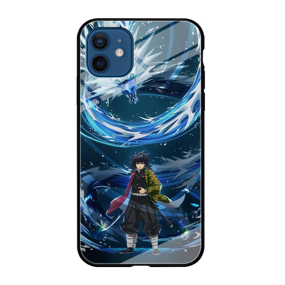 Demon Slayer Giyuu Dragon of Water iPhone 12 Case-Oxvistore