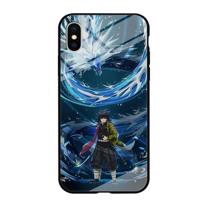 Demon Slayer Giyuu Dragon of Water iPhone X Case-Oxvistore