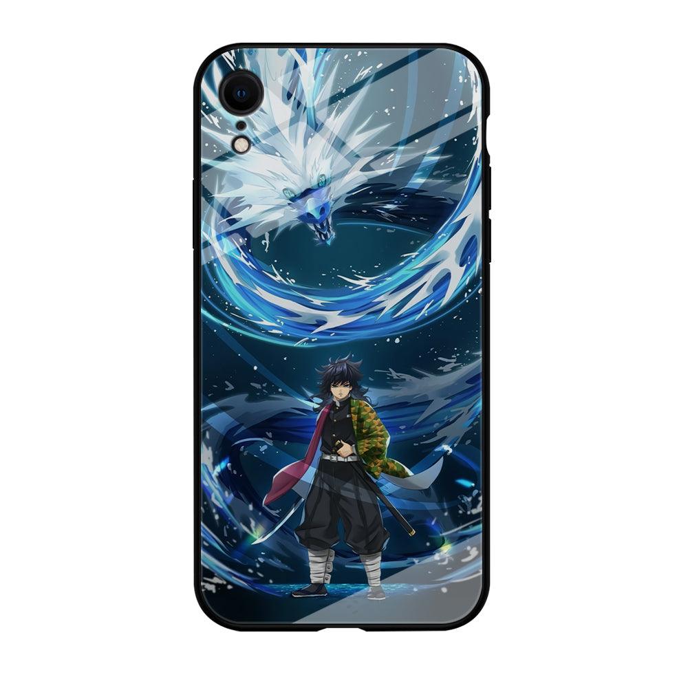 Demon Slayer Giyuu Dragon of Water iPhone XR Case-Oxvistore