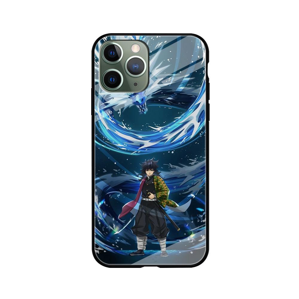 Demon Slayer Giyuu Dragon of Water iPhone 11 Pro Case-Oxvistore