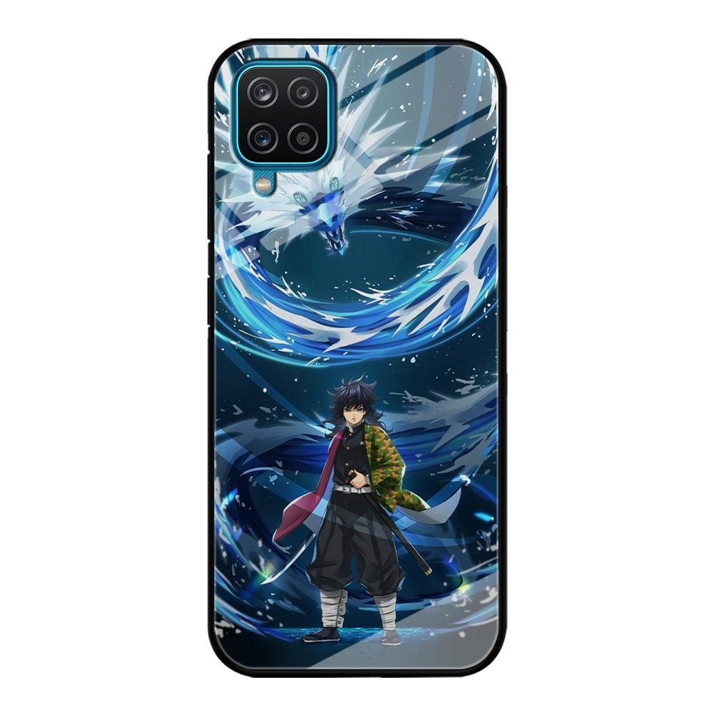 Demon Slayer Giyuu Dragon of Water Samsung Galaxy A12 Case-Oxvistore