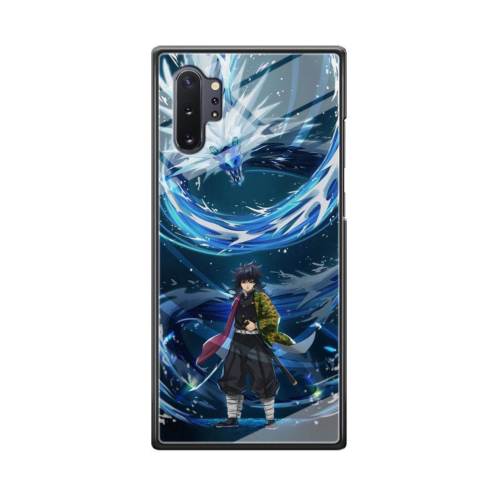 Demon Slayer Giyuu Dragon of Water Samsung Galaxy Note 10 Plus Case-Oxvistore