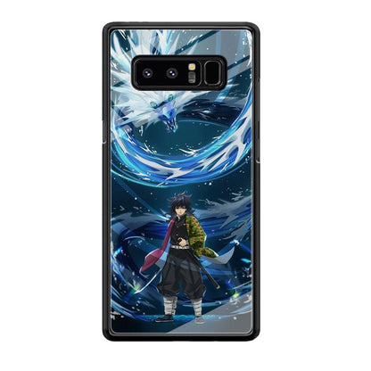 Demon Slayer Giyuu Dragon of Water Samsung Galaxy Note 8 Case-Oxvistore