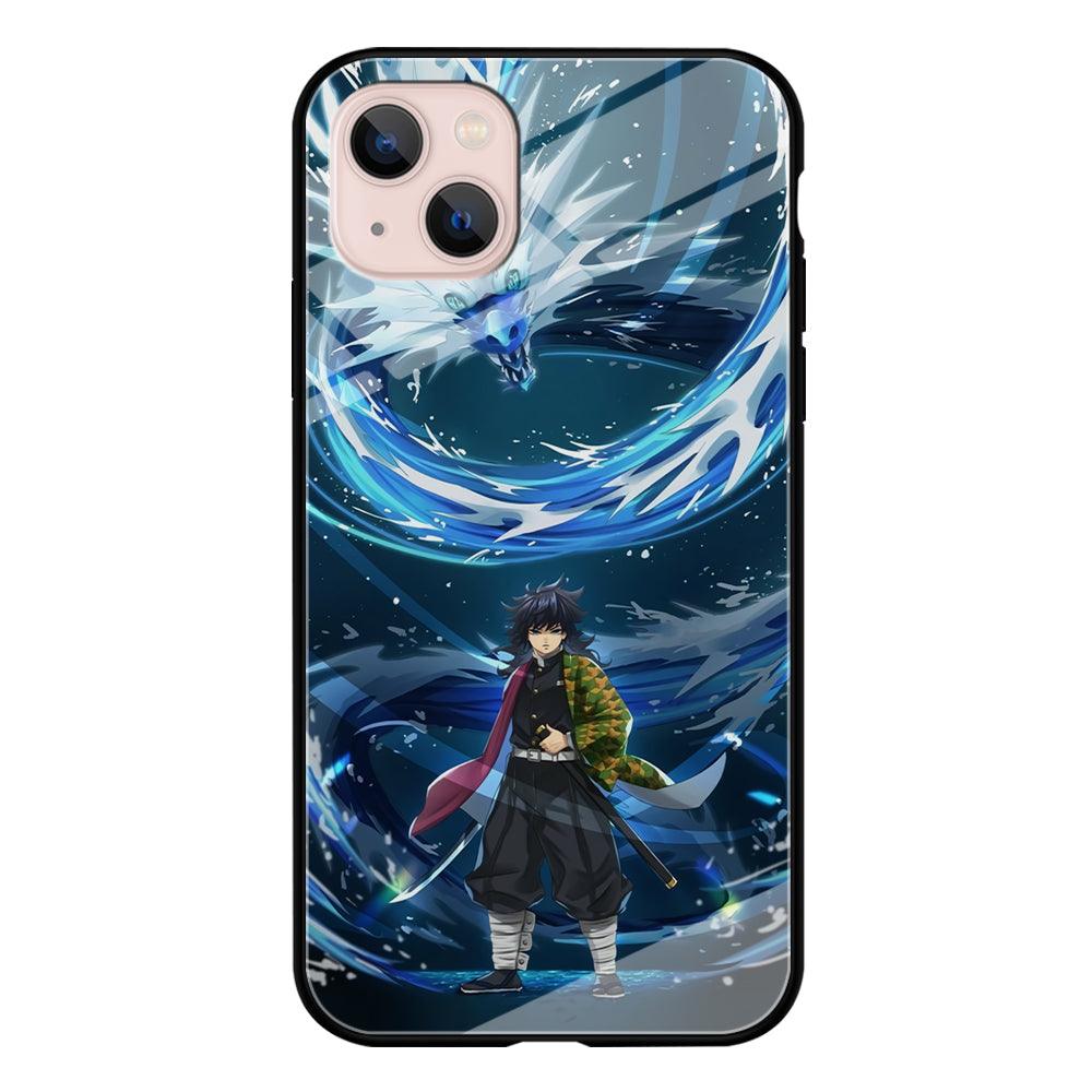 Demon Slayer Giyuu Dragon of Water iPhone 13 Case-Oxvistore