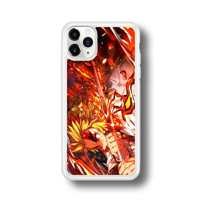 Demon Slayer Red Fire By Rengoku iPhone 11 Pro Case-Oxvistore