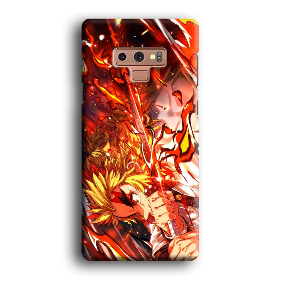 Demon Slayer Red Fire By Rengoku Samsung Galaxy Note 9 Case-Oxvistore