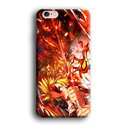 Demon Slayer Red Fire By Rengoku iPhone 6 Plus | 6s Plus Case-Oxvistore