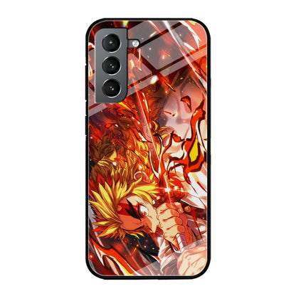 Demon Slayer Red Fire By Rengoku Samsung Galaxy S21 Plus Case-Oxvistore