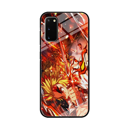 Demon Slayer Red Fire By Rengoku Samsung Galaxy S20 Case-Oxvistore