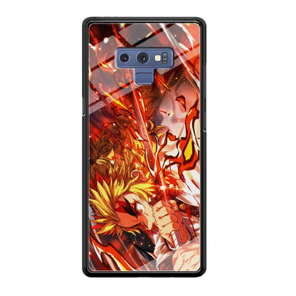 Demon Slayer Red Fire By Rengoku Samsung Galaxy Note 9 Case-Oxvistore