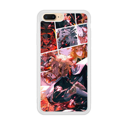 Demon Slayer Spirit of Rengoku iPhone 8 Plus Case-Oxvistore