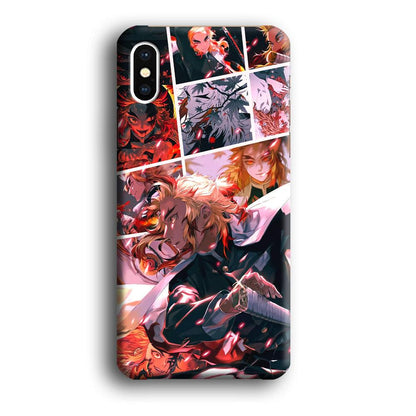 Demon Slayer Spirit of Rengoku iPhone X Case-Oxvistore