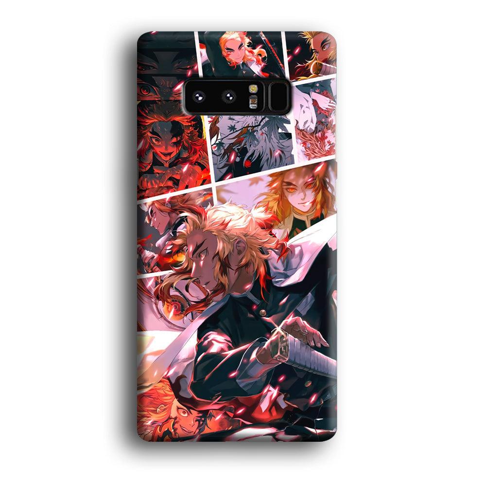 Demon Slayer Spirit of Rengoku Samsung Galaxy Note 8 Case-Oxvistore