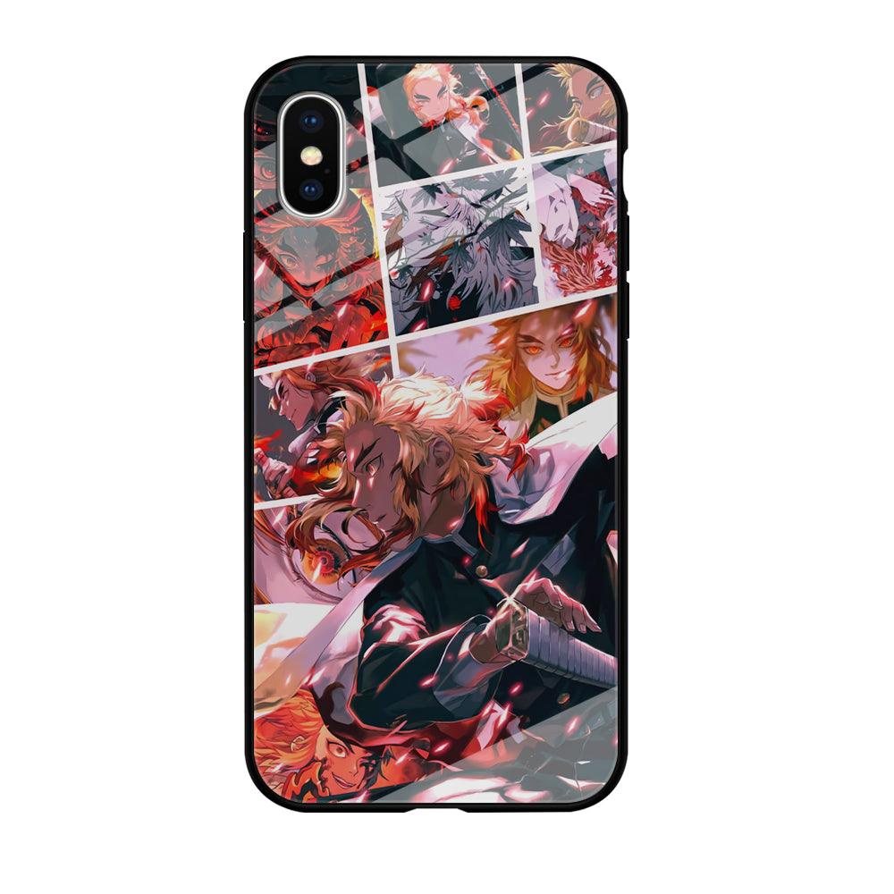 Demon Slayer Spirit of Rengoku iPhone X Case-Oxvistore