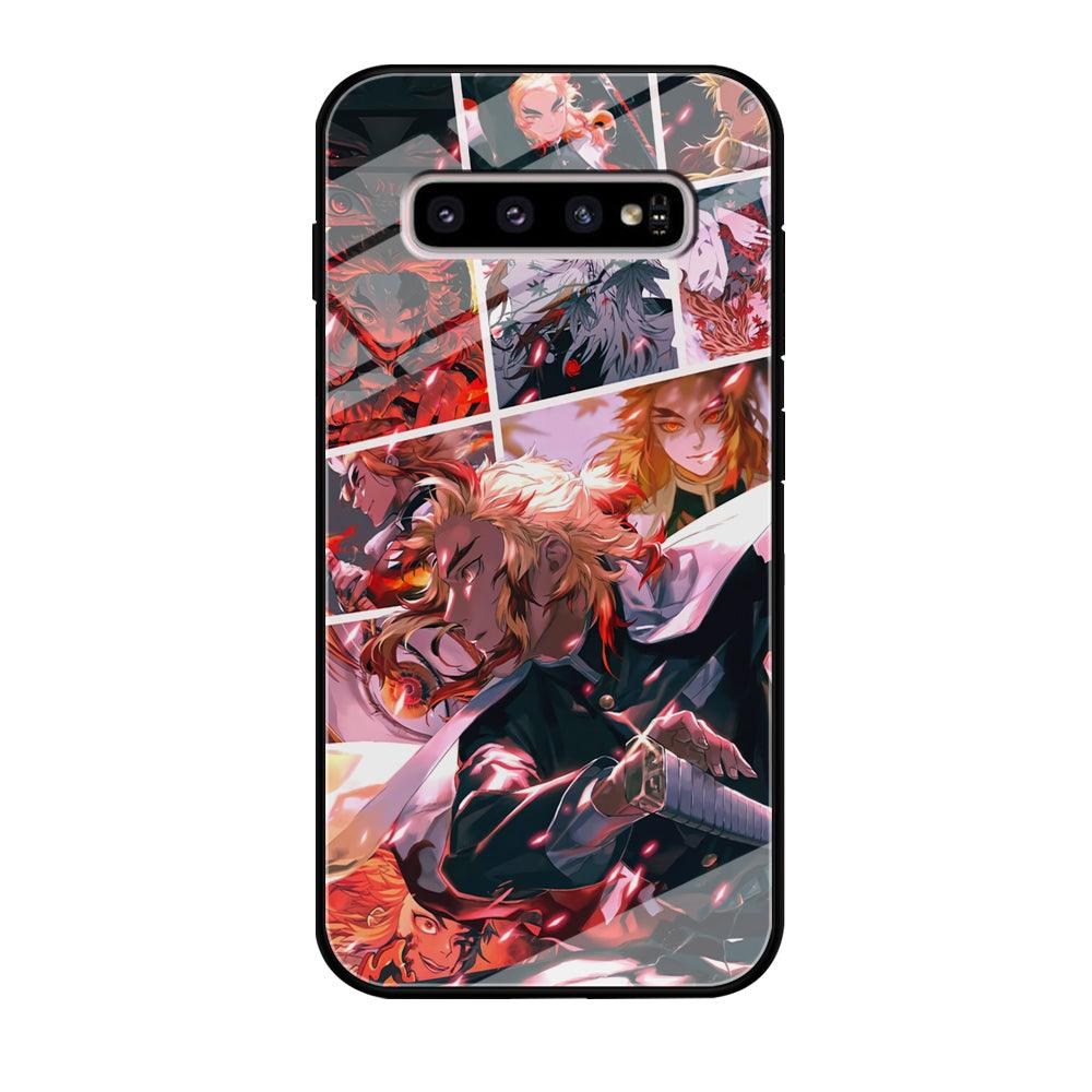 Demon Slayer Spirit of Rengoku Samsung Galaxy S10 Plus Case-Oxvistore