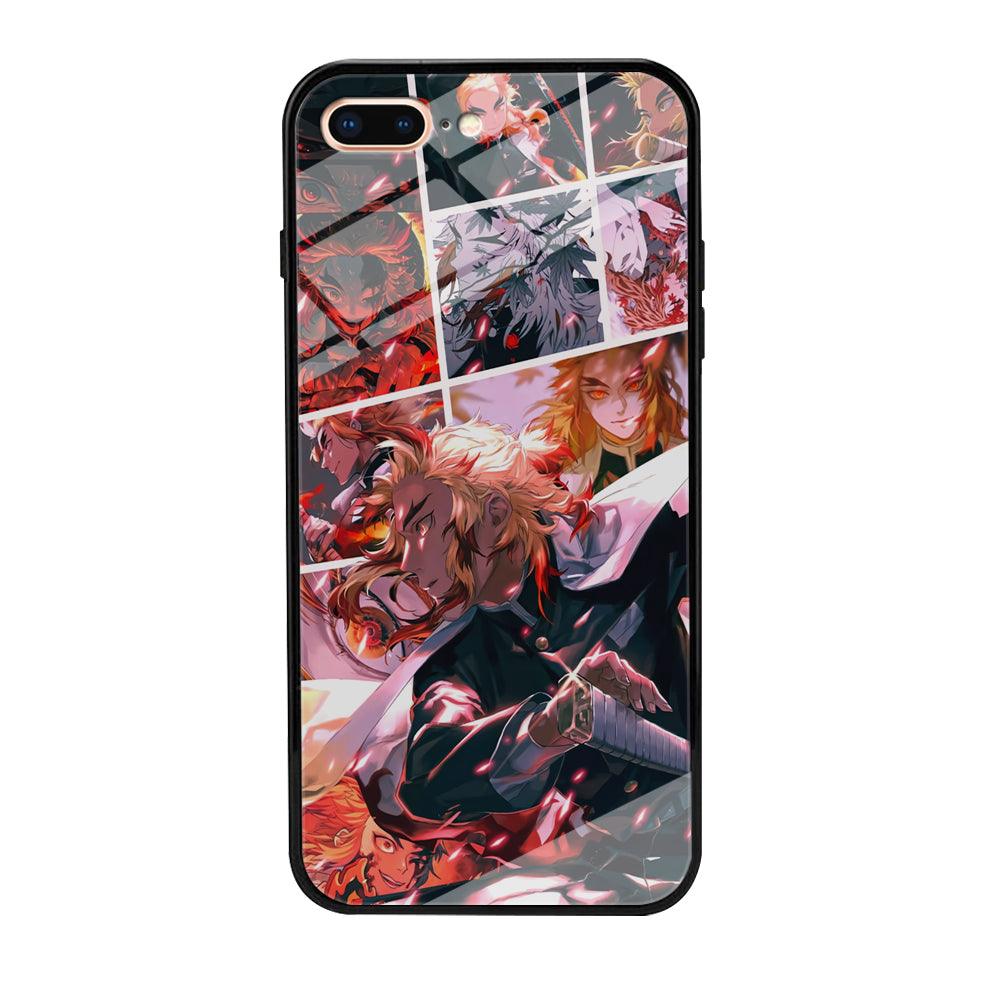 Demon Slayer Spirit of Rengoku iPhone 8 Plus Case-Oxvistore