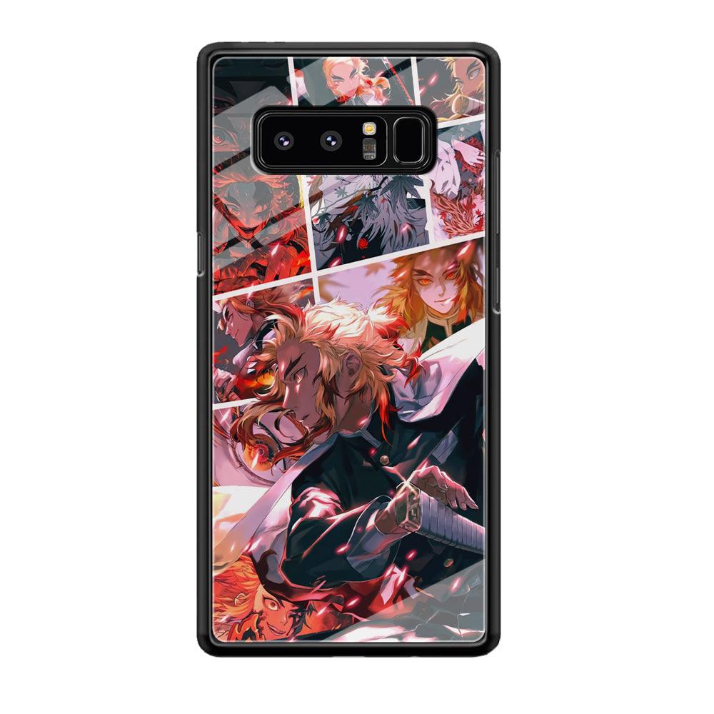 Demon Slayer Spirit of Rengoku Samsung Galaxy Note 8 Case-Oxvistore