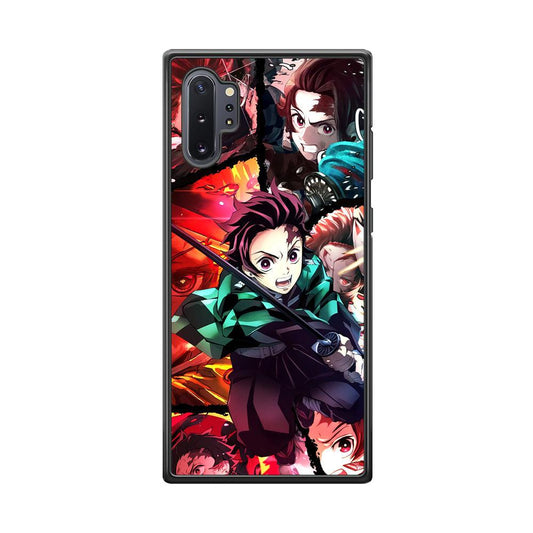 Demon Slayer Tanjiro Look of Struggle Samsung Galaxy Note 10 Plus Case-Oxvistore