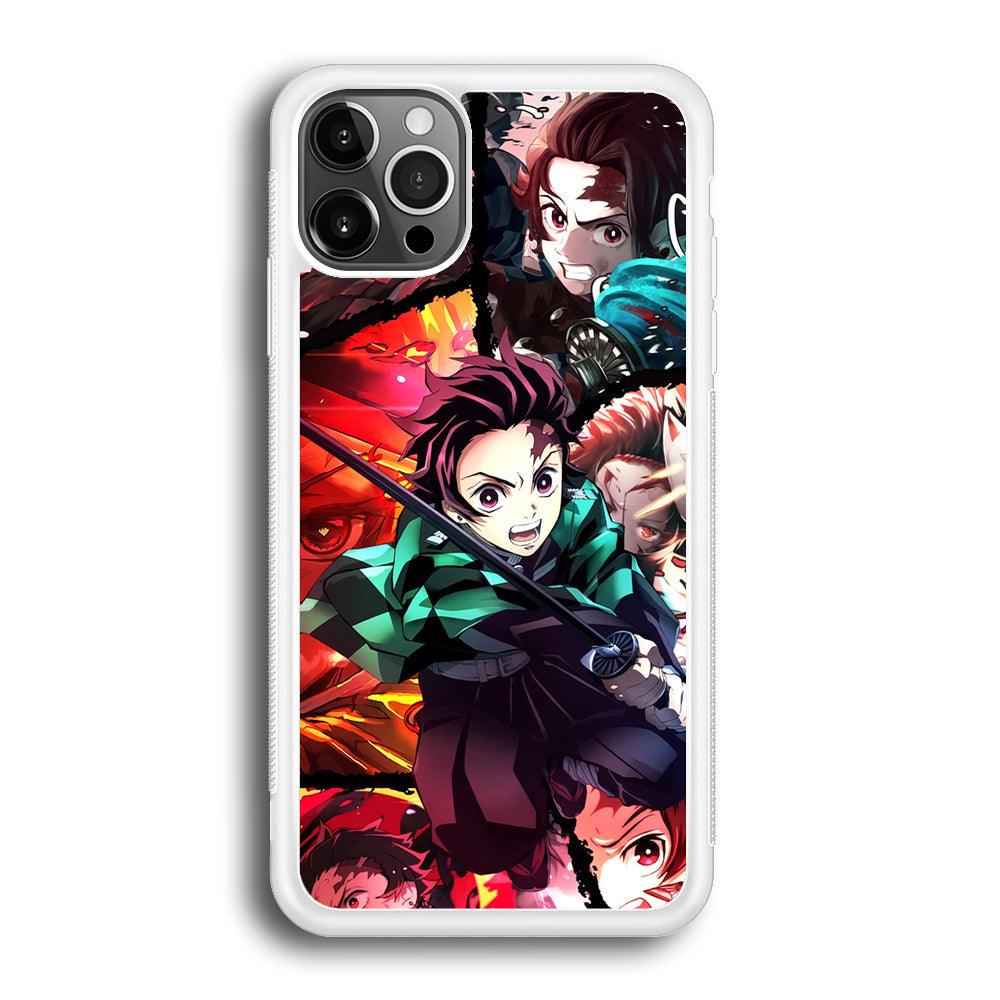 Demon Slayer Tanjiro Look of Struggle iPhone 12 Pro Case-Oxvistore