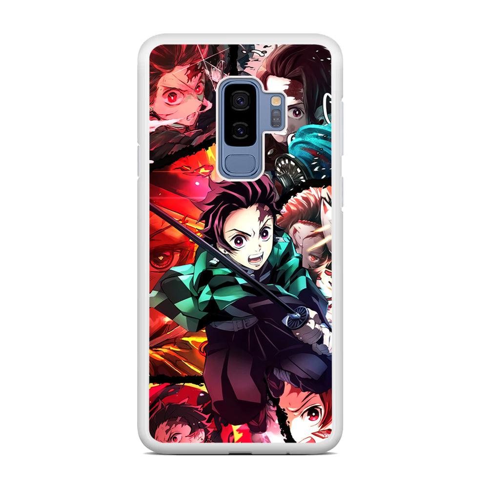 Demon Slayer Tanjiro Look of Struggle Samsung Galaxy S9 Plus Case-Oxvistore