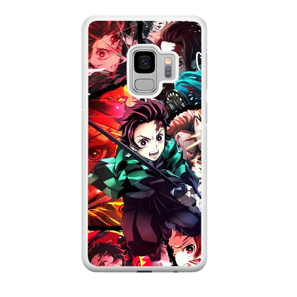 Demon Slayer Tanjiro Look of Struggle Samsung Galaxy S9 Case-Oxvistore