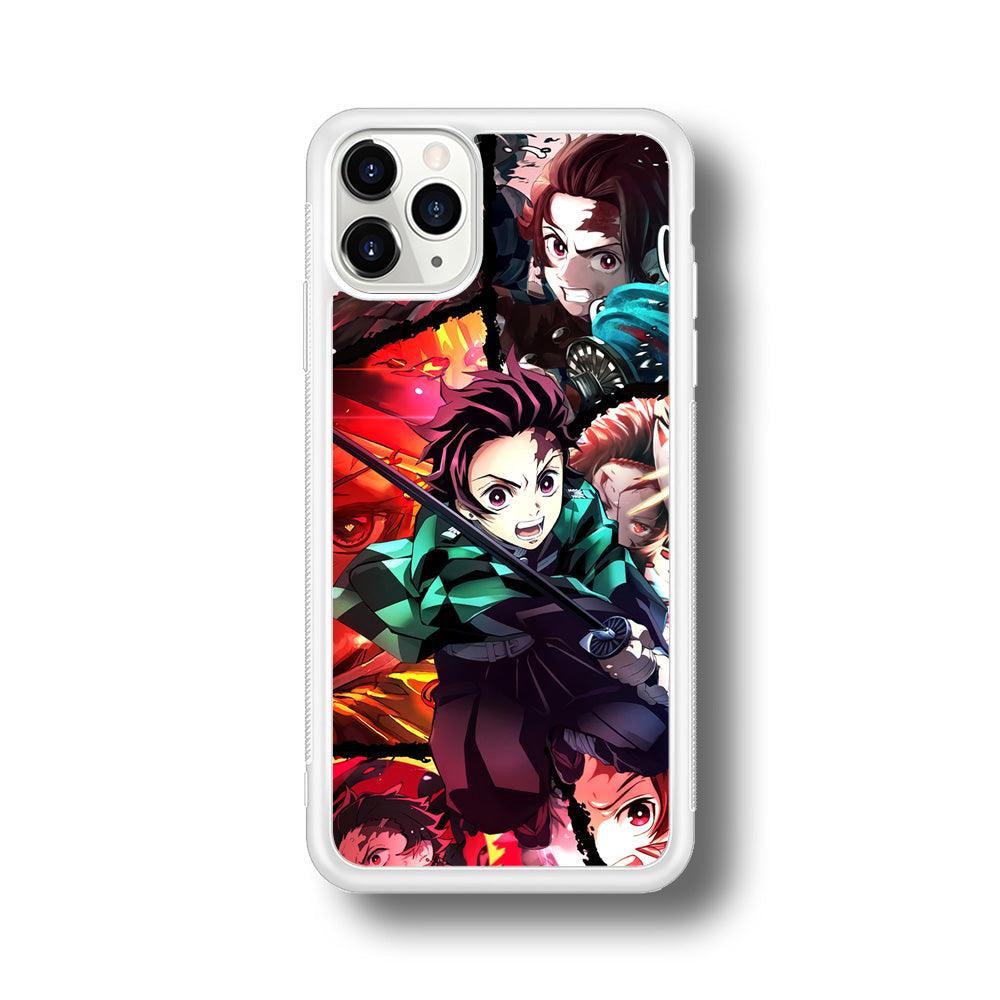 Demon Slayer Tanjiro Look of Struggle iPhone 11 Pro Case-Oxvistore