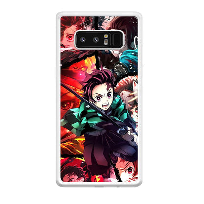 Demon Slayer Tanjiro Look of Struggle Samsung Galaxy Note 8 Case-Oxvistore