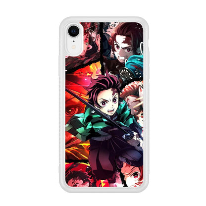 Demon Slayer Tanjiro Look of Struggle iPhone XR Case-Oxvistore