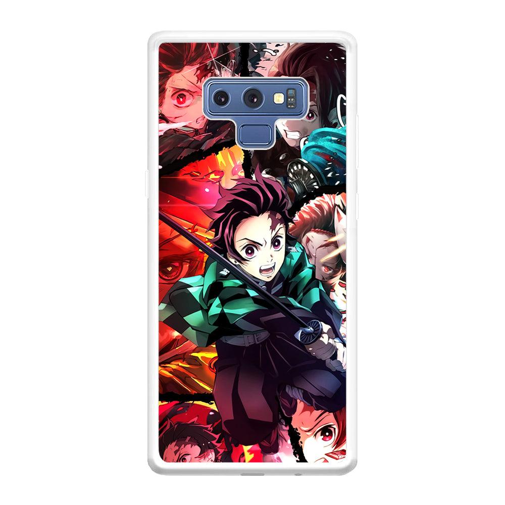 Demon Slayer Tanjiro Look of Struggle Samsung Galaxy Note 9 Case-Oxvistore