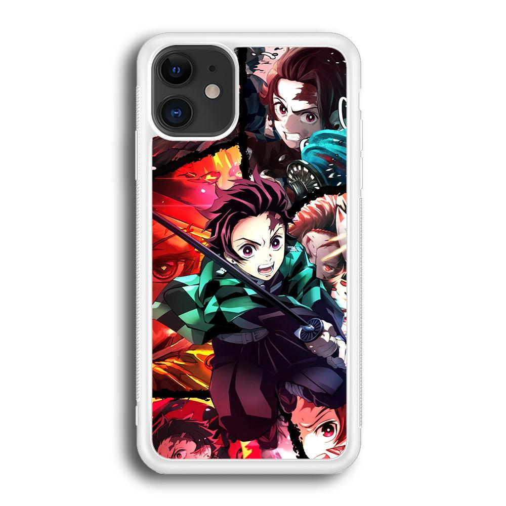 Demon Slayer Tanjiro Look of Struggle iPhone 12 Case-Oxvistore