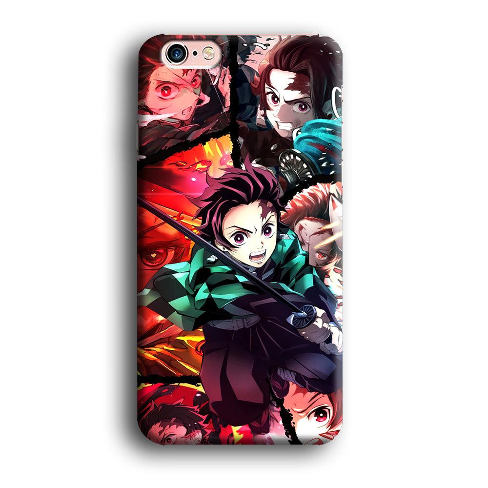 Demon Slayer Tanjiro Look of Struggle iPhone 6 | 6s Case-Oxvistore