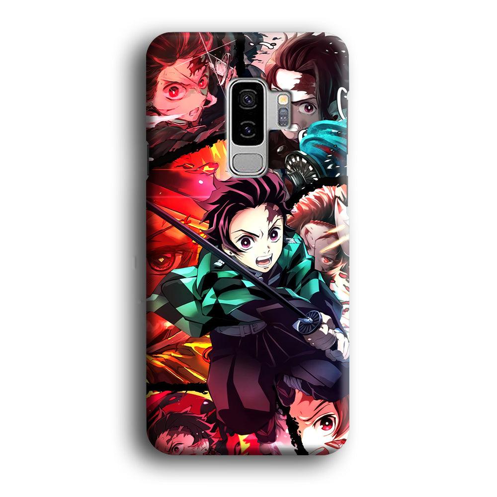 Demon Slayer Tanjiro Look of Struggle Samsung Galaxy S9 Plus Case-Oxvistore