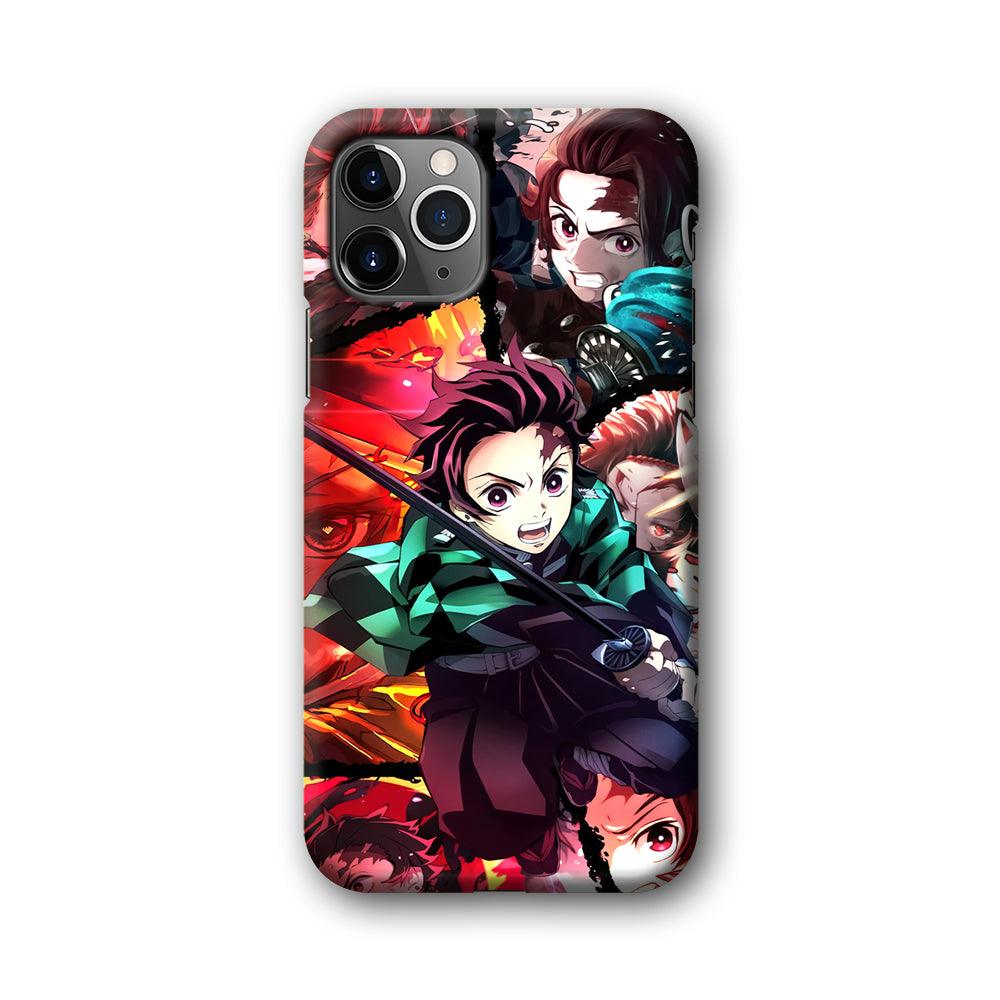 Demon Slayer Tanjiro Look of Struggle iPhone 11 Pro Case-Oxvistore