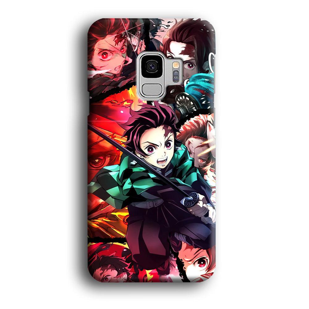 Demon Slayer Tanjiro Look of Struggle Samsung Galaxy S9 Case-Oxvistore