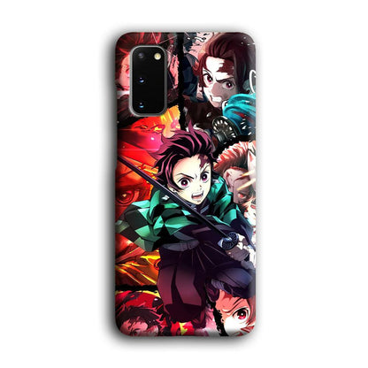 Demon Slayer Tanjiro Look of Struggle Samsung Galaxy S20 Case-Oxvistore