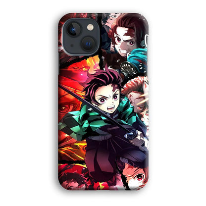 Demon Slayer Tanjiro Look of Struggle iPhone 13 Case-Oxvistore