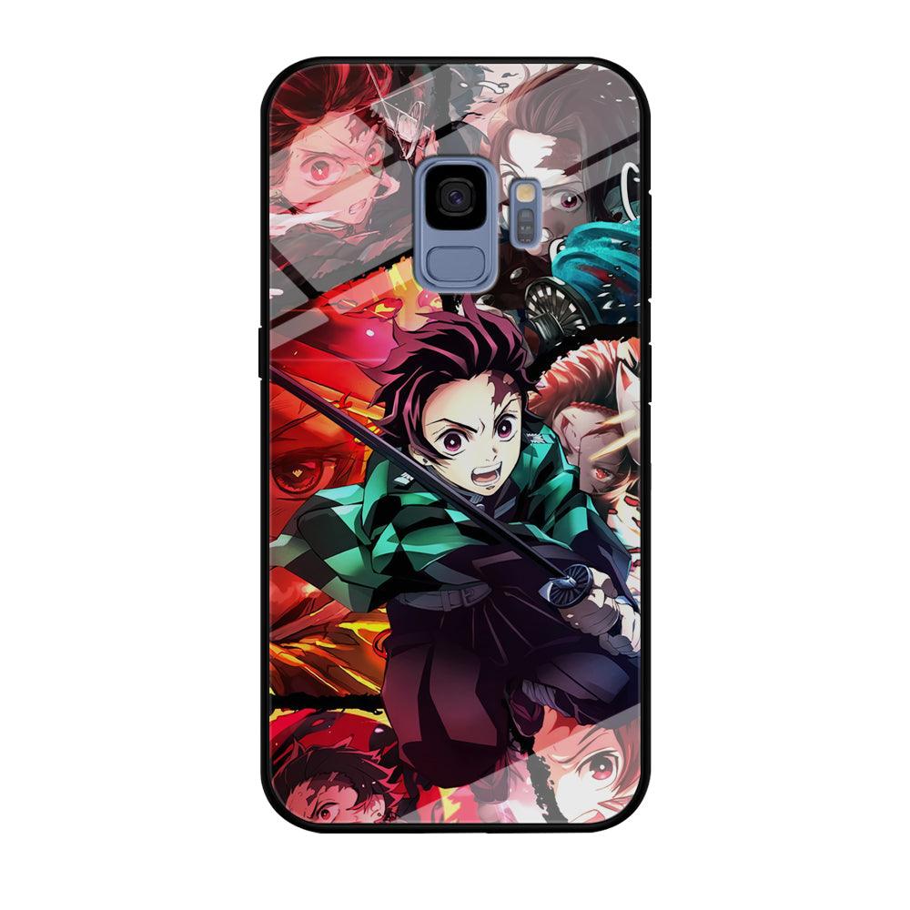 Demon Slayer Tanjiro Look of Struggle Samsung Galaxy S9 Case-Oxvistore