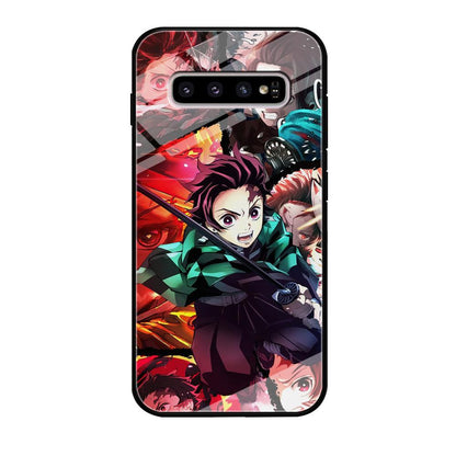 Demon Slayer Tanjiro Look of Struggle Samsung Galaxy S10 Plus Case-Oxvistore