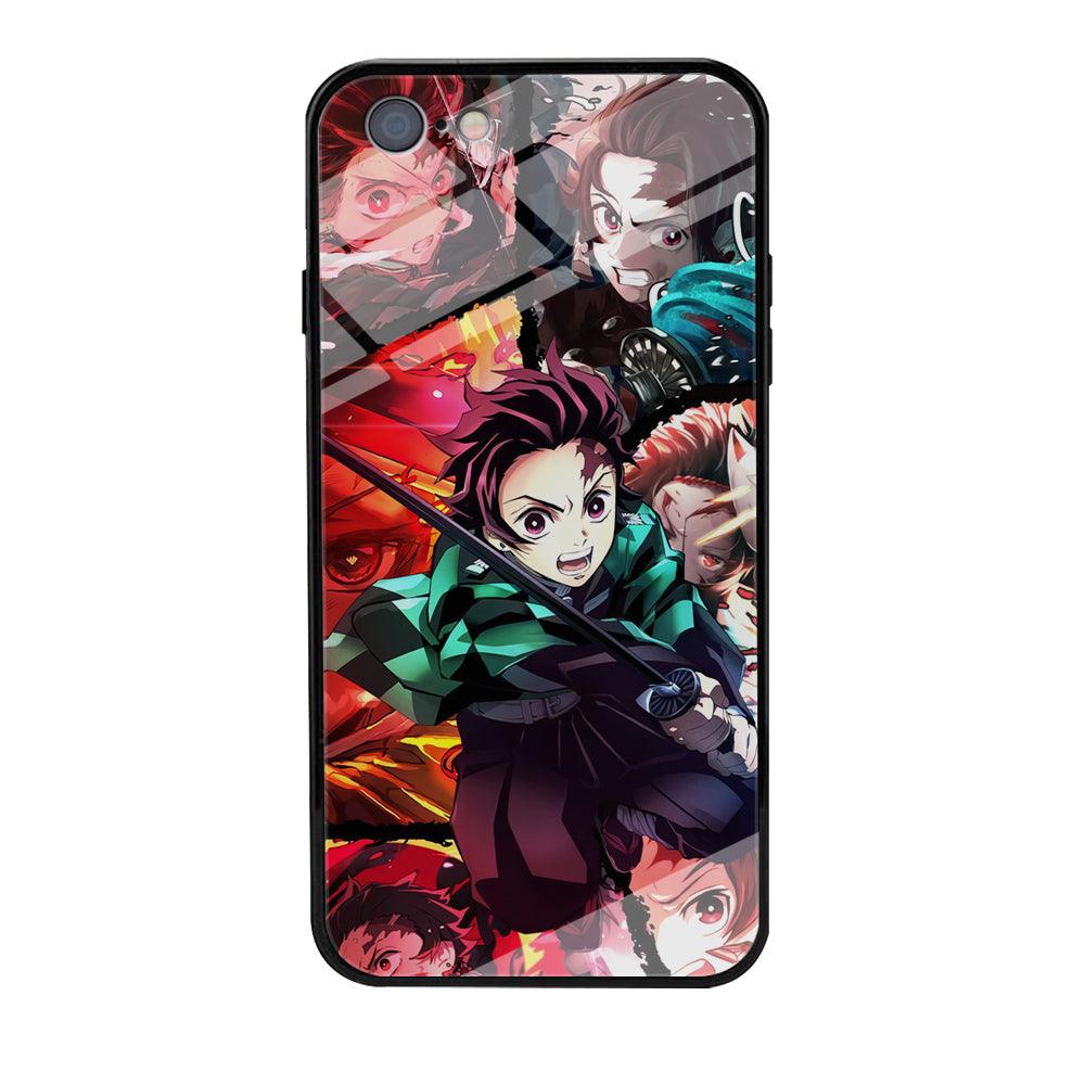 Demon Slayer Tanjiro Look of Struggle iPhone 6 | 6s Case-Oxvistore