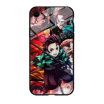 Demon Slayer Tanjiro Look of Struggle iPhone XR Case-Oxvistore