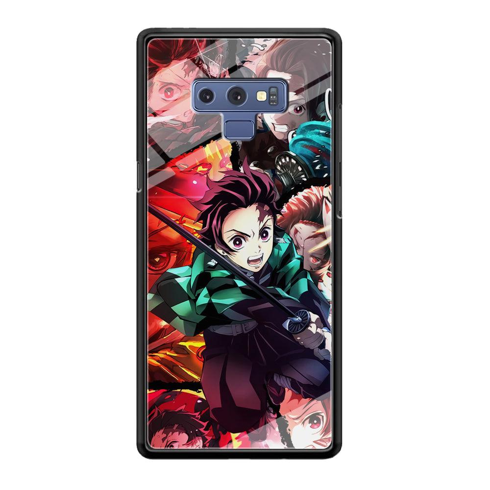 Demon Slayer Tanjiro Look of Struggle Samsung Galaxy Note 9 Case-Oxvistore