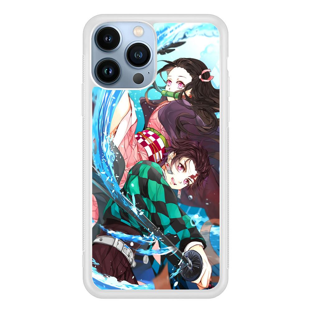 Demon Slayer The Siblings iPhone 13 Pro Case-Oxvistore