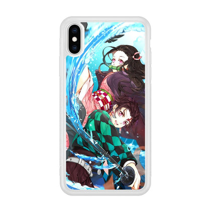 Demon Slayer The Siblings iPhone X Case-Oxvistore