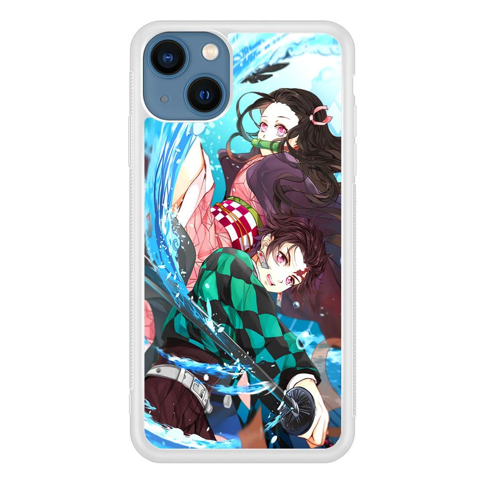 Demon Slayer The Siblings iPhone 15 Plus Case-Oxvistore