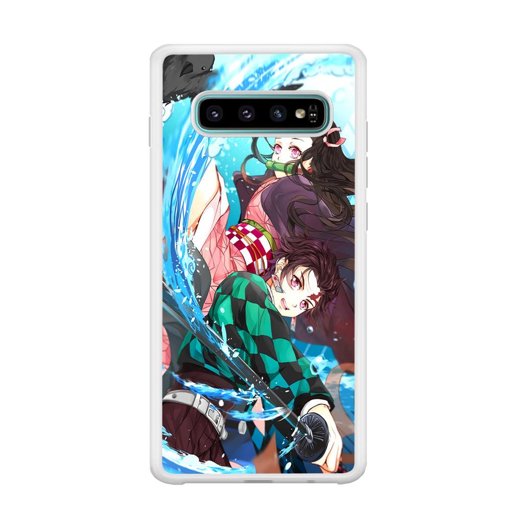 Demon Slayer The Siblings Samsung Galaxy S10 Plus Case-Oxvistore