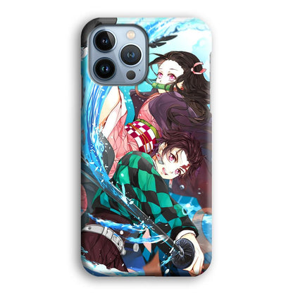 Demon Slayer The Siblings iPhone 15 Pro Case-Oxvistore