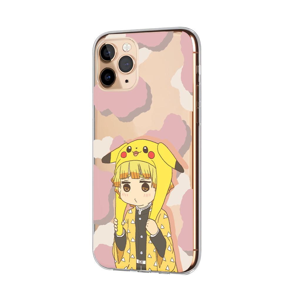 Demon Slayer Zenitsu Waking Up Clear Soft Case-Oxvistore