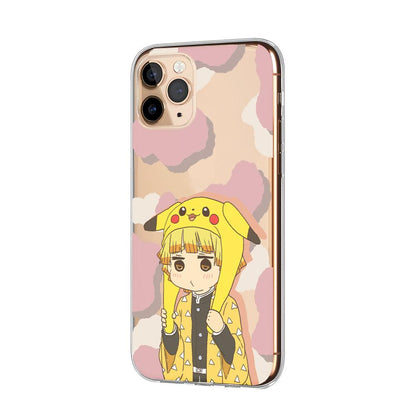 Demon Slayer Zenitsu Waking Up Clear Soft Case-Oxvistore