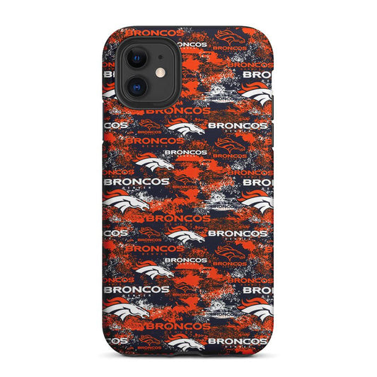 Denver Broncos Patterns 2 in 1 Tough Phone Case-Oxvistore